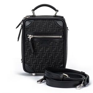Fendi FF Jacquard Mini Trolley Bag